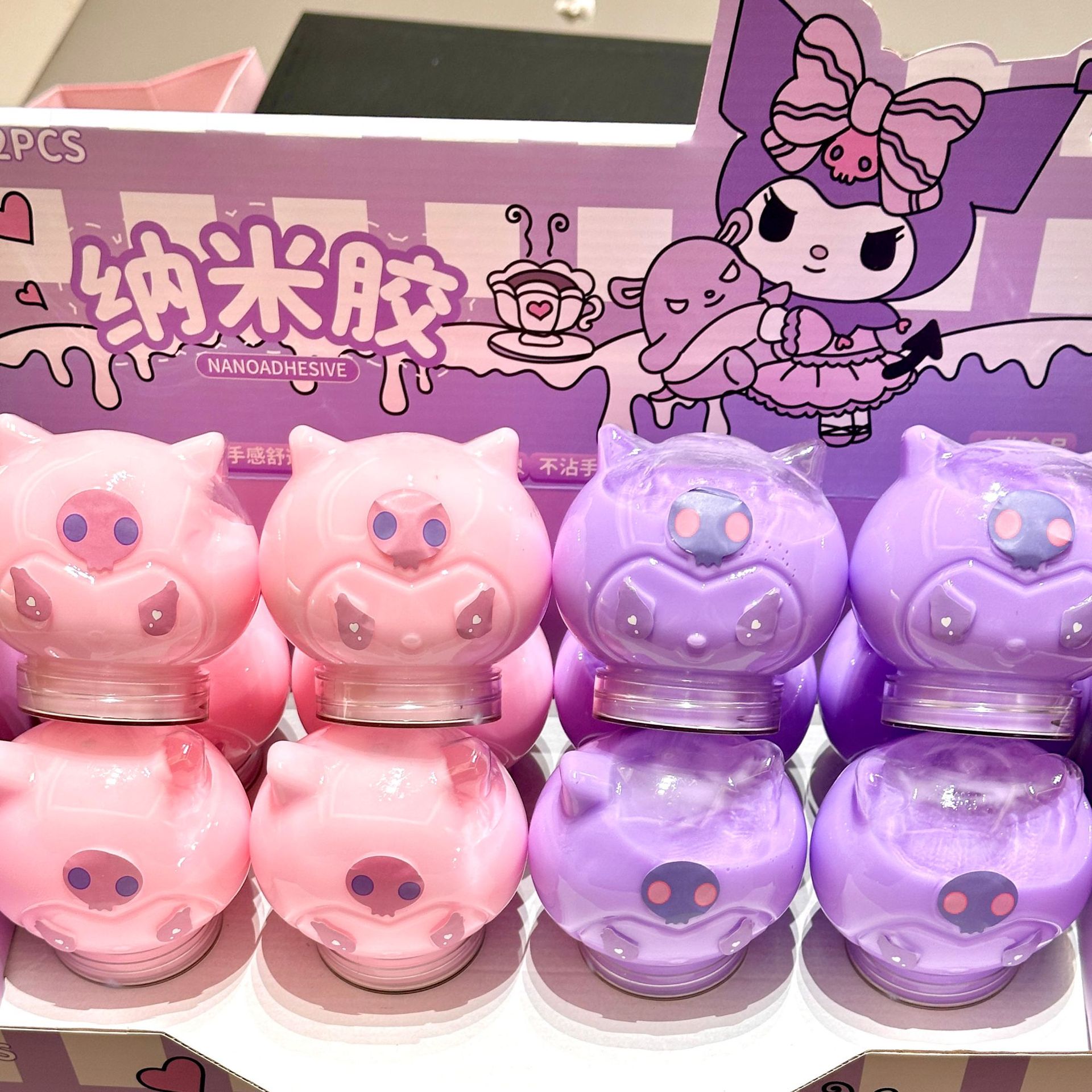 Adhesivo espumante de forma encantadora descompresión no pegajosa Q-bala adorable espuma adhesiva cristal barro slim juguetes pequeños para niños