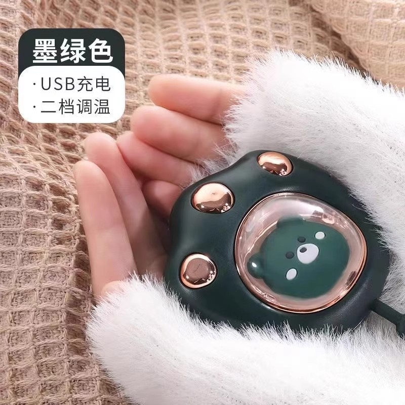 猫の爪ハンドウォーマー冬ポータブルスペースカプセル充電式かわいいペットハンドウォーマー子供用コンパクトハンドウォーマー|undefined