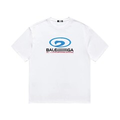 パリBの男女同型トップス夏新作サーフプリントダメージ加工アメリカンルーズカップル半袖Tシャツ