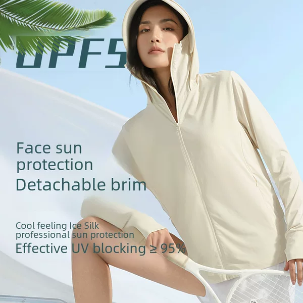 Original Yarn Internet Celebrity Big Brand Flat Replacement Detachable Brim Ice Silk Breathable Anti-Uv Women's Summer Outwear Sun Protection Clothing for Men