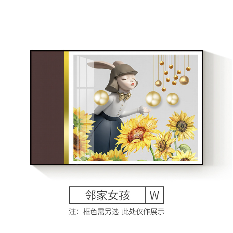 Caja de medidor eléctrico pintura decorativa moderna minimalista caja de puerta eléctrica que cubre la luz caja de distribución de lujo colgando pintura restaurante flip que cubre mural