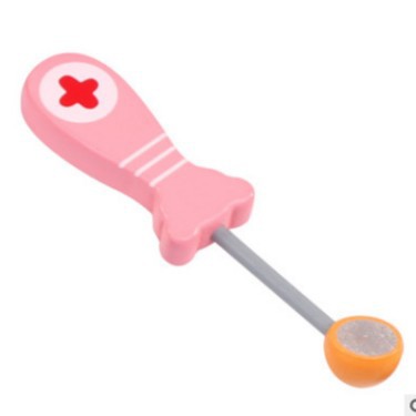 De los niños juguete médico enfermera traje herramienta de inyección madera simulación caja la medicina del bebé Play House (accesorios)
