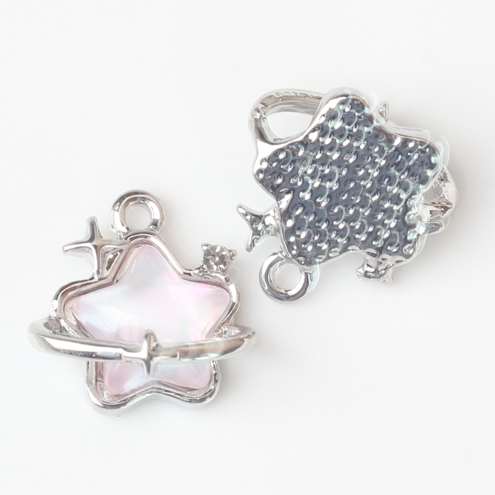 20g Weight Pendant Jewelry Making Type Rhinestones Inlay Material DIY Jewelry Accessories Classification 10 PCS/Package Quantity Alloy Material Star Pattern Plating, Inlay Design Casual, Sweet Style 10 PCS/Package Alloy Rhinestones Star Pendant 5