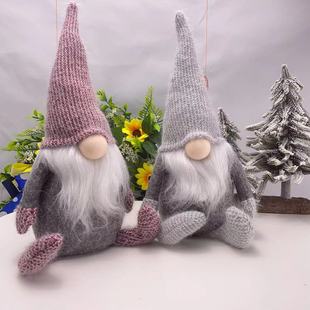 kj fabric doll faceless old man christmas elf doll christmas dwarves counter holiday decoration