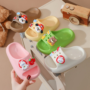 Children's slippers for boys and girls summer outdoor wear EVA indoor and outdoor wear home bath non-slip cute girl sandals and slippers