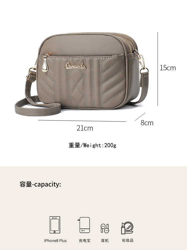 Bolsos de Mujer, Verano 2025, Nuevo Bolso Bandolera, Bolso Cuadrado Pequeño, Bolso de Hombro de Diseño Exclusivo de Alta Gama