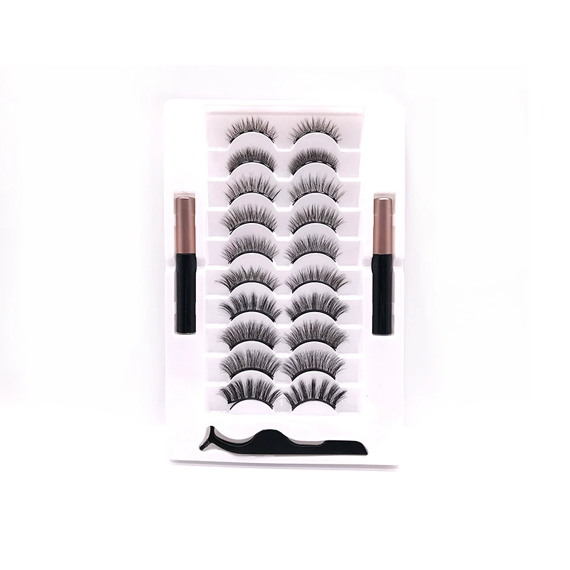 Eye pencil, magnetic false eyelashes, curling dense set, soft glue, without glue