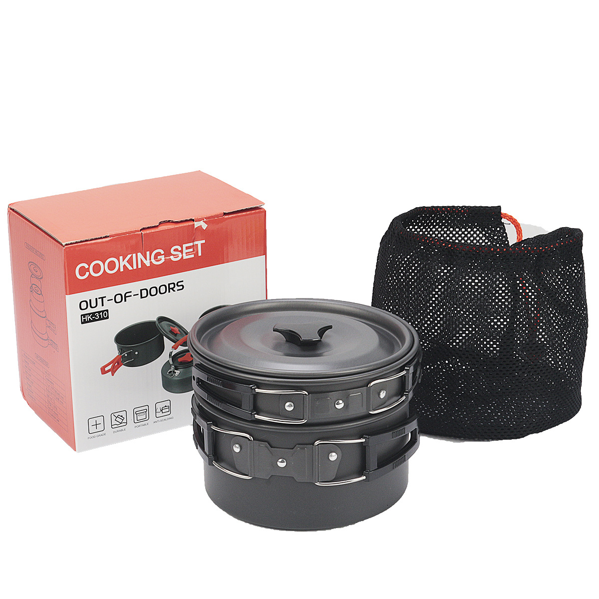 Nuovi accessori per esterni HK310 per pentola portatile da picnic per 2-3 persone con set combinato di teiera da 1L_voghion.com