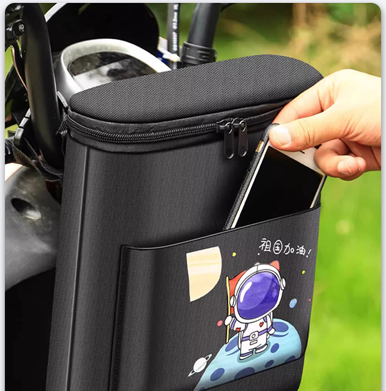 Electric Car Hanging Bag Front Storage Bag Waterproof Hanging Bag Battery Car Bicycle Hanging Bag Artifact Practical Motorcycle