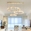 Modern ceiling lamp for living room, Scandinavian design lights, creative crystal pendant, light luxury style, simple and elegant design