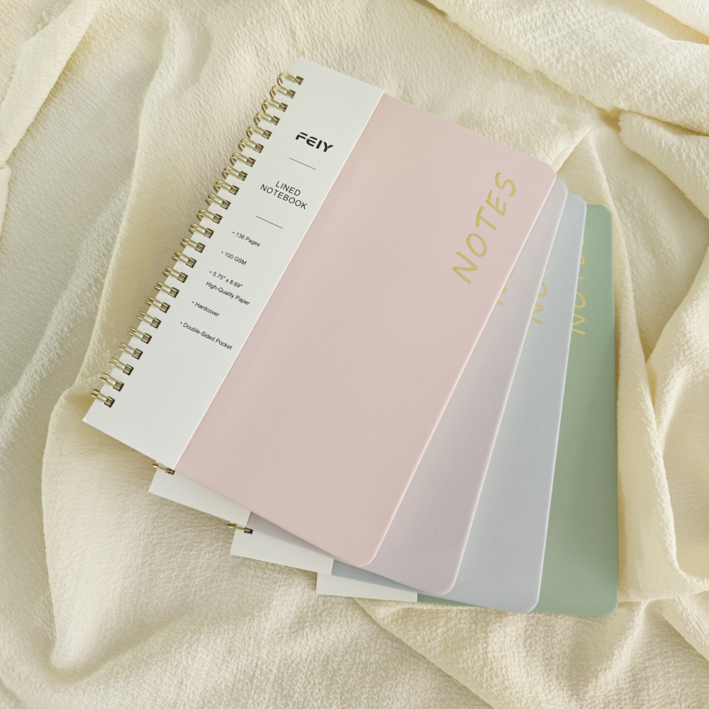 クロスボーダー A5 罫線ノート 英語メモ帳 Amazon 高価値コイルノート マカロンノート カスタマイズ