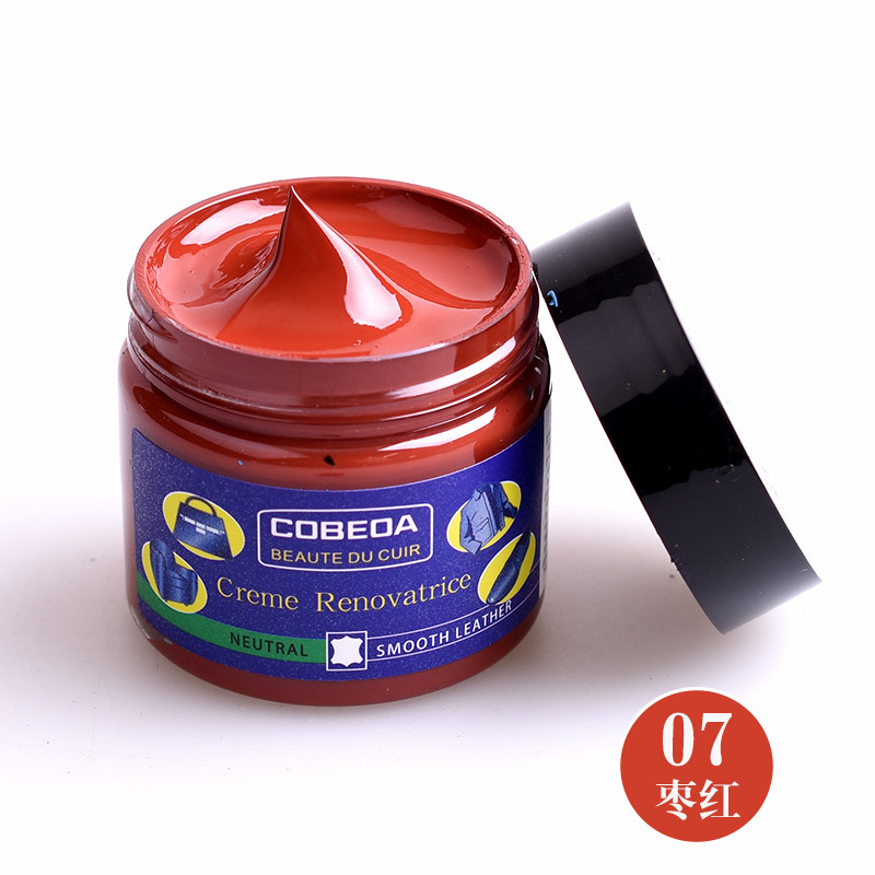 Venta directa de fábrica kangbida agente de coloración de cuero sofá bolsa de cuero para colorear zapatos de cuero de reparación de desgaste color suplemento crema