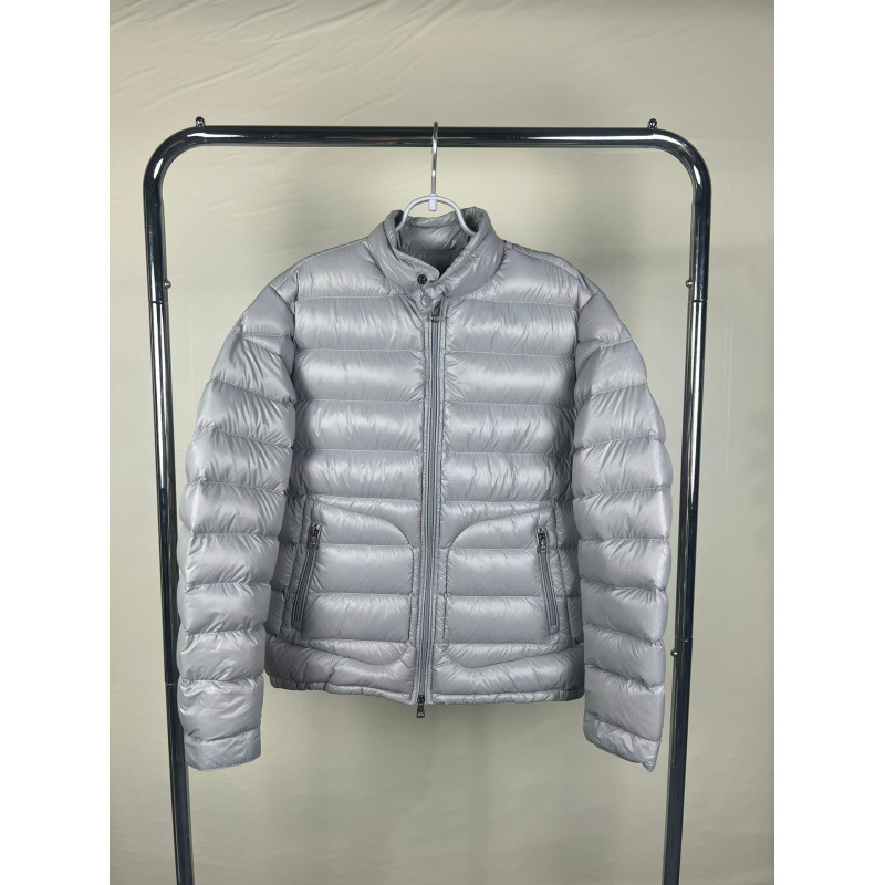 Men's down Jacket with Large Pockets, Short Style, Thin Stand Collar Winter Coat