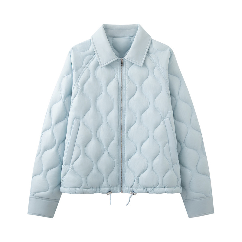 2025 Autumn and Winter New Fashion Loose Slimming Look Short Long-Sleeved Light down Jacket Women A1Acf4126