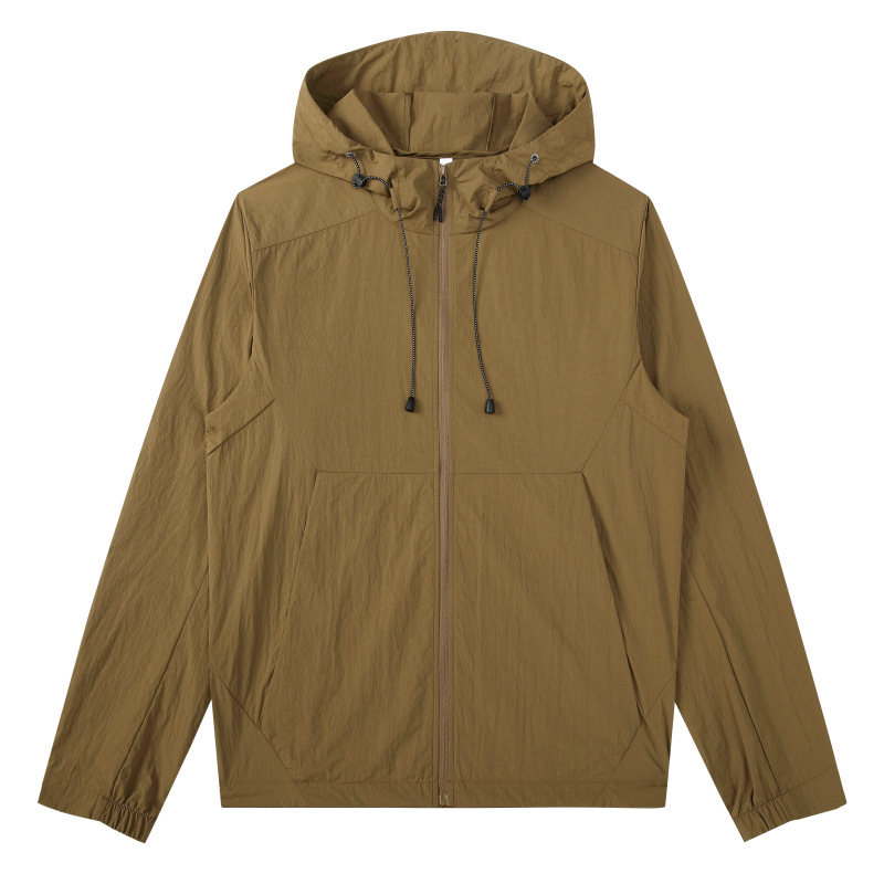 Verano suelto ciclismo pesca ropa de protección solar chaqueta protección UV seda de hielo ropa de protección solar para hombres personalización especial para exteriores