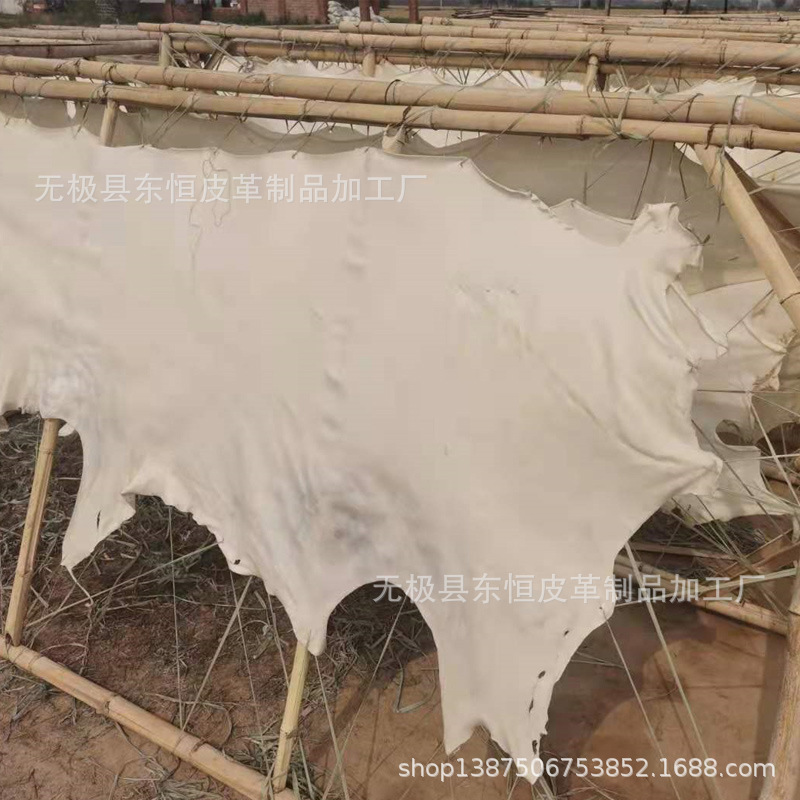 河北源头 黄牛皮 二层 干牛皮 辫子 牙骨 白色的宠物用品材料