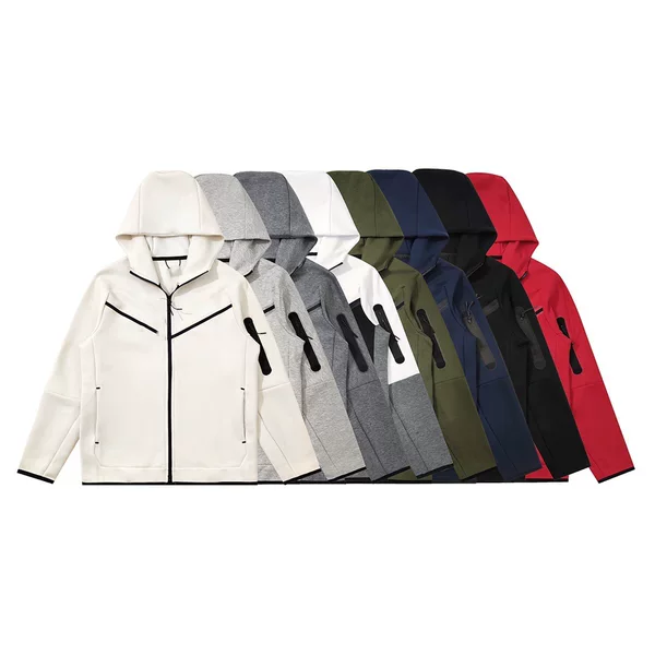 Sports coatCU4 Spring and Autumn Air Layer Cotton Knitted Hooded Zipper Sweater Jacket Jacket 490
