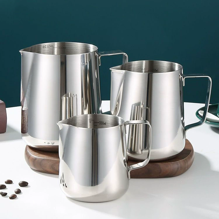 Внутренняя шкала чашка для кофе/молочная банка из нержавеющей стали молочная чашка для молока чашка для вымачивания