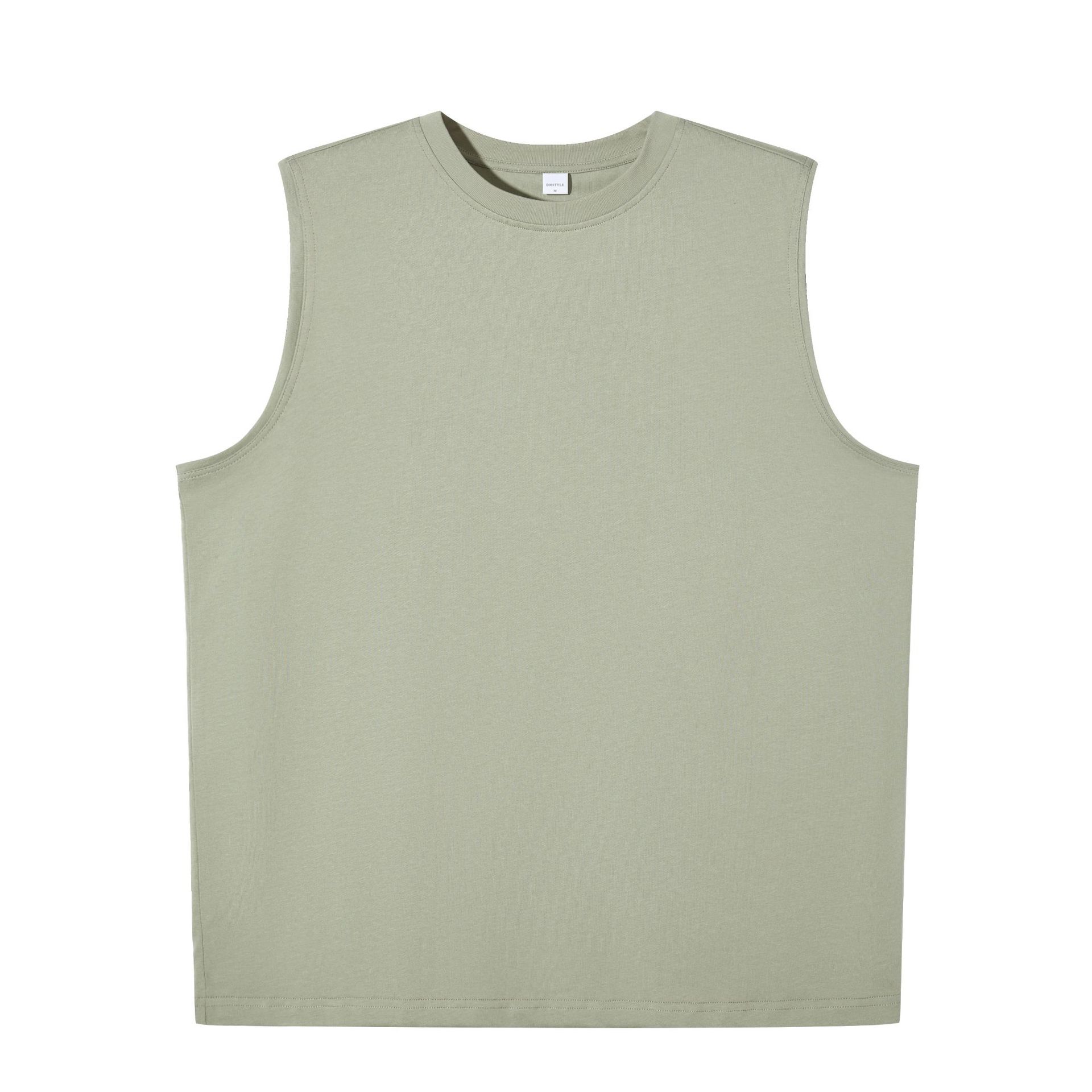Camiseta sin Mangas para Hombre de Algodón Peinado Deportiva Casual