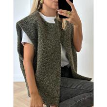 B 87024 Knitted sleeves vest ��֯����ë�����׿羳
