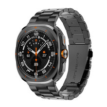 适用三星Galaxy Watch 7 Ultra三珠一体不锈钢表带47mm金属腕带