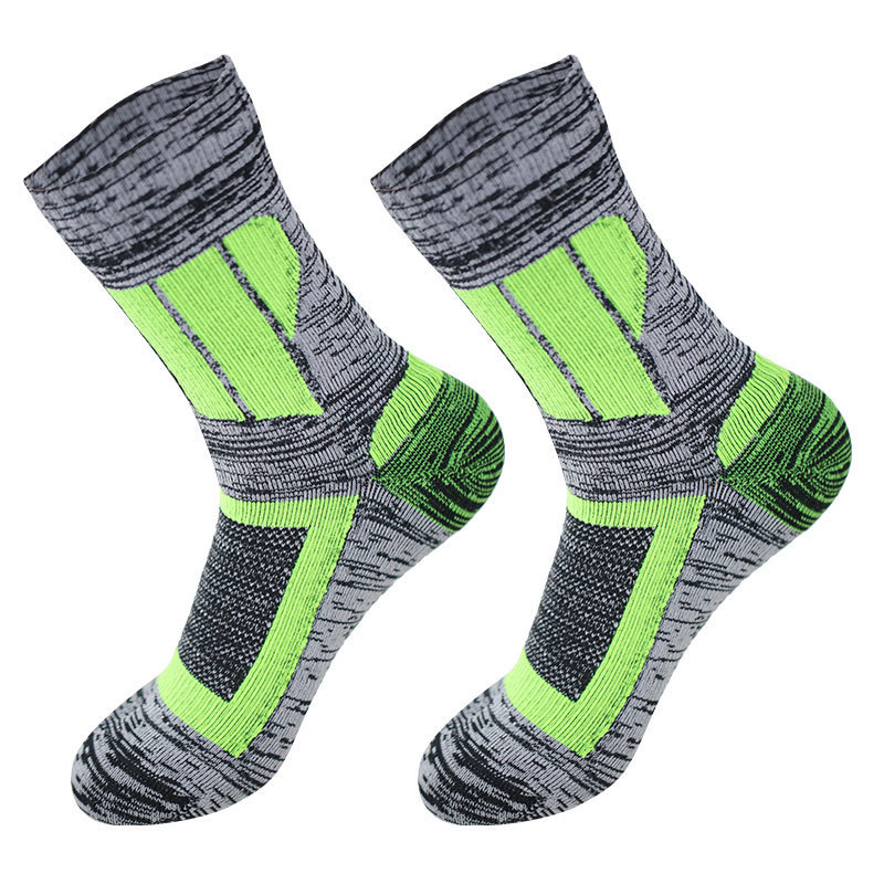 Men's Hiking Socks, Breathable Outdoor Sports Waterproof Socks, Suitable for Water Activities, Trail Running, Skiing, and Sweat-Absorbing