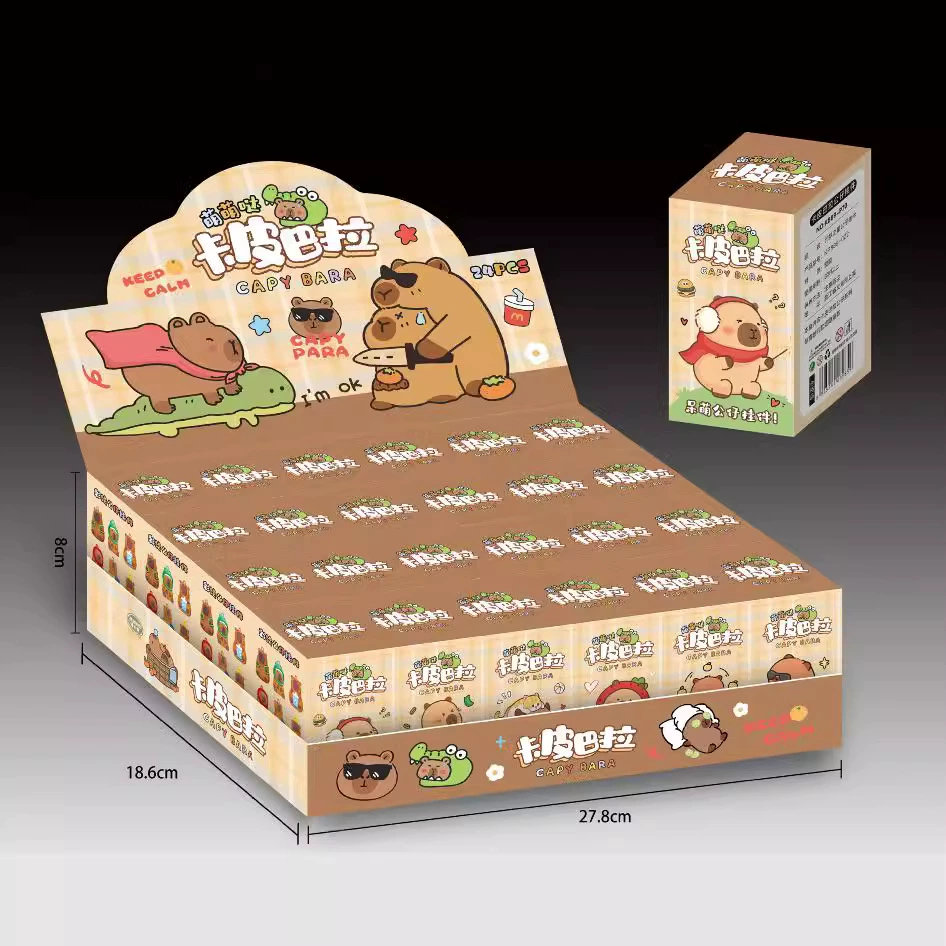 Взрывная маленькая слепая коробка ПВХ может любить Капибара подвеска праздничный подарок маленький приз слепая коробка игрушка оптом