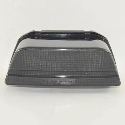 Suitable for Kawasaki ZRX 400 1300 1100 1200 modified LED rear tail light steering brake integrated (Motorcycle tail) - smoked-black