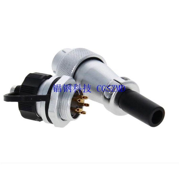 WS WF20/24-6TI 12о Series Front-nut-mount receptacle