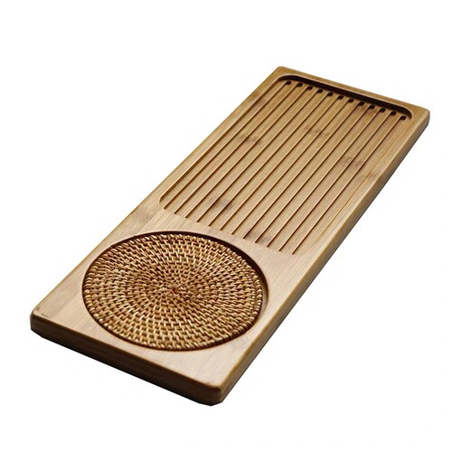 Factory direct sales natural bamboo tray rectangular Japanese bamboo tray bamboo tea tray fruit bread tray hotel tray
