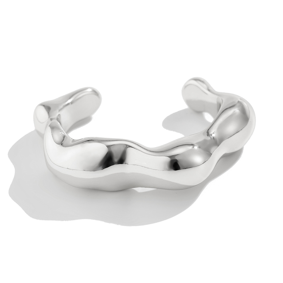 GeometricSmooth CCB Bracelet Brazalete brillante transfronterizo Joyas abiertas de acrílico europeo y americano