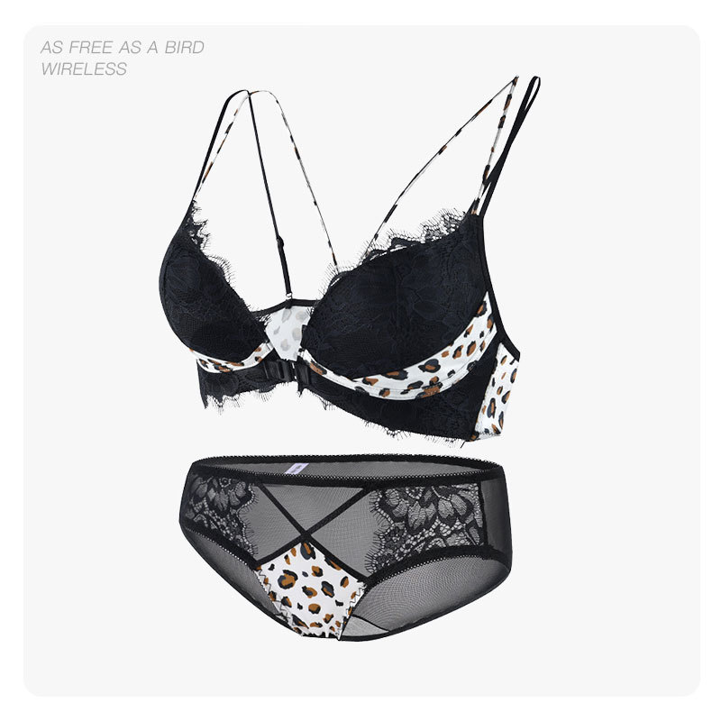 6645 de gama alta de encaje de pestañas hebilla frontal hueco-fuera de la belleza de la espalda Cruz pecho grande delgada Copa ropa interior puro deseo no vacío sujetador de la taza para las mujeres