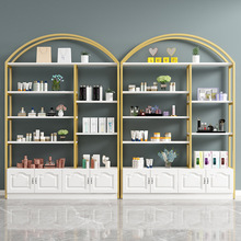 化妆品展示柜美容院产品陈列柜展柜美甲理发店置物架子展示架货架