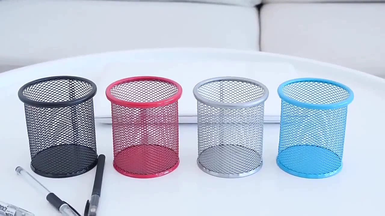 Креативный Настольный ящик для хранения полый железный держатель для ручек студенческие канцелярские принадлежности многофункциональный ящик для канцелярских принадлежностей простая модная многоцветная серия