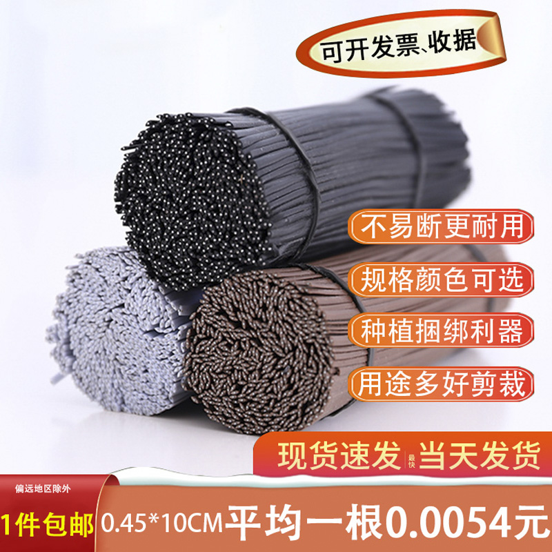 Electro-galvanized iron wire tie wire grape branch tie wire plastic coated iron core tie bundle optical cable power cord tie wire tie wire tie