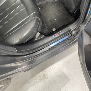 Audi A4L 0917 modified special carbon fiber welcome pedal threshold pedal rear guard plate inner threshold bar