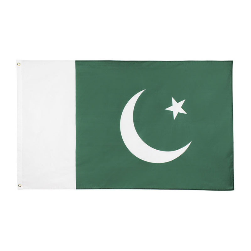 Pakistanische Flagge 90 x 150 cm, Polyester (3 x 5 Fuß), für Kampagnen, Haus, Garten, Terrasse, Rasen_voghion.com
