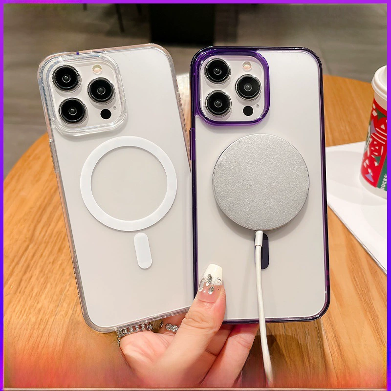 Новый electroplated чехол для iPhone15 с магнитным креплением хвоста 11proma, мягкий чехол, подходит для кожаного защитного чехла