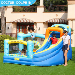 Dr. Dolphin インフレータブル城トランポリンスライド家庭用小型インフレータブルおもちゃ屋内と屋外の子供の楽園機器卸売