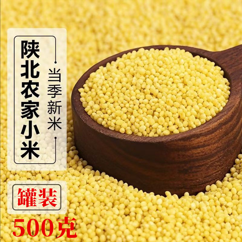 Yellow Millet Huang Xiao Mi 500g Bag New Crop Hulled Millet Grain for Congee Porridge and Culinary Use quality and texture