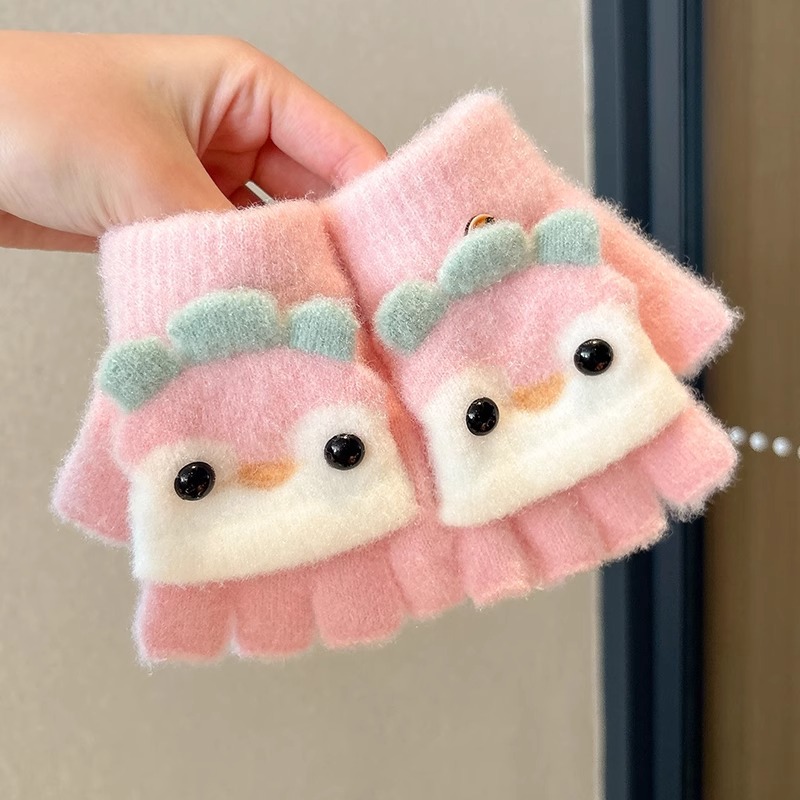 Guantes infantiles de invierno para niñas de invierno de cinco dedos para mujeres 2025 nuevos bebés calientes lindas niñas y niños