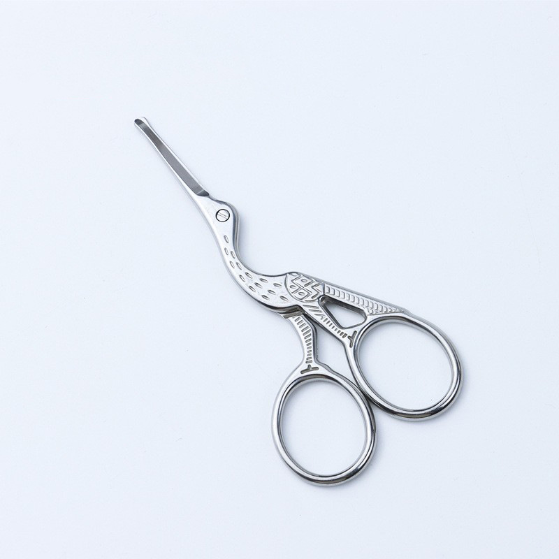 Tijeras de Grulla Acero Inox — Costura, Bordado, Estilo Retro
