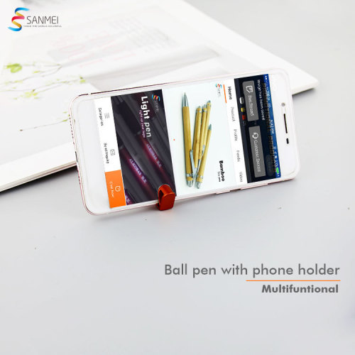 Cross-border multi-functional QR code neutral water pen wholesale mobile phone stand touch head advertising pen foreign trade gift promotion