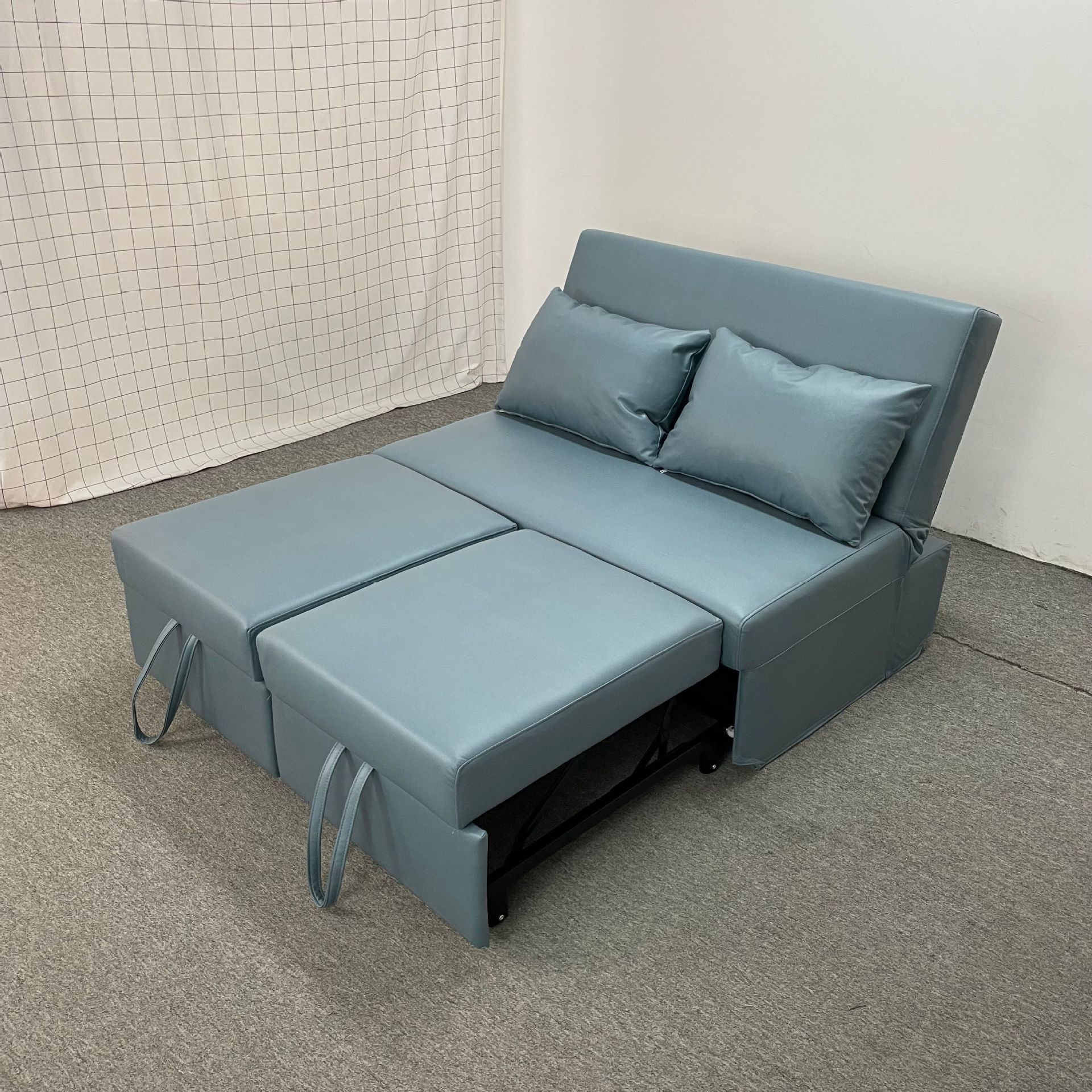 Sofá cama multifuncional de tela de tecnología de casa pequeña anti-gato agarración apartamento de sala de estar plegable sin pasamanos peinado
