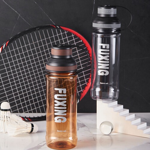 Fuxing Large Capacity Sports Water Bottle Summer Outdoor Fitness Gift Plastic PC Cup High Temperature Proof Vacuum Flask Printing