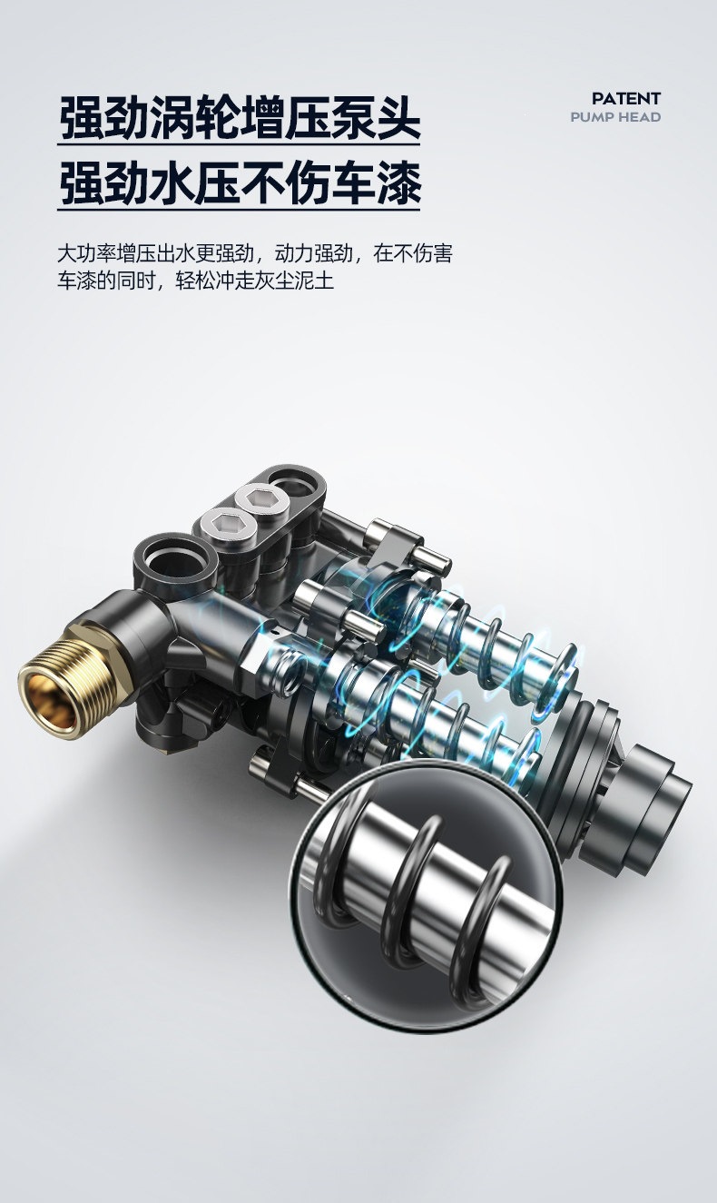Guide Car Ultra-High Pressure Car Washer for Home Use 220V Car Washing Pump High-Power Portable Water Gun Cleaner