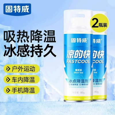 Goodway Cooling Agent Summer Car Cooling Spray Car Quick Cooling Spray Refrigeration Cooling Spray Others (Air cooling agent for vehicle) - two-bottles-of-summer-cooling-spray