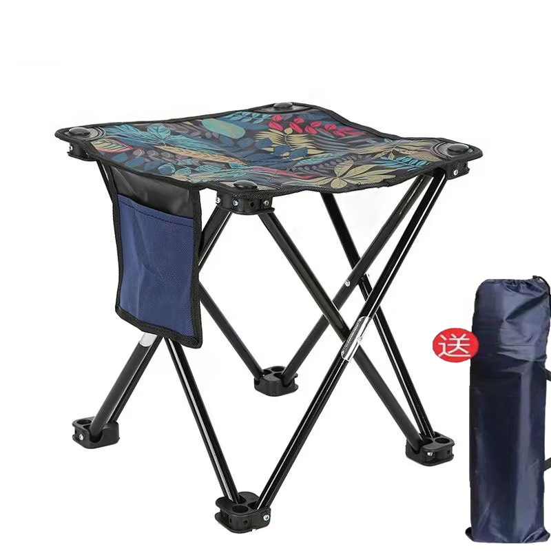 Outdoor foldable large stool portable foldable stool for outdoor fishing, art sketching, and small chair