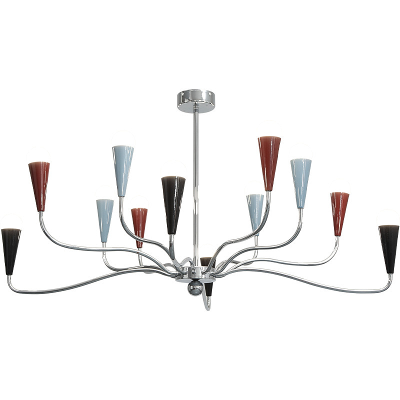 Diseñador de lámpara de sala de estar vela francesa diseño americano dormitorio lujoso lámpara de lujo principal moderno restaurante retro después de ahora