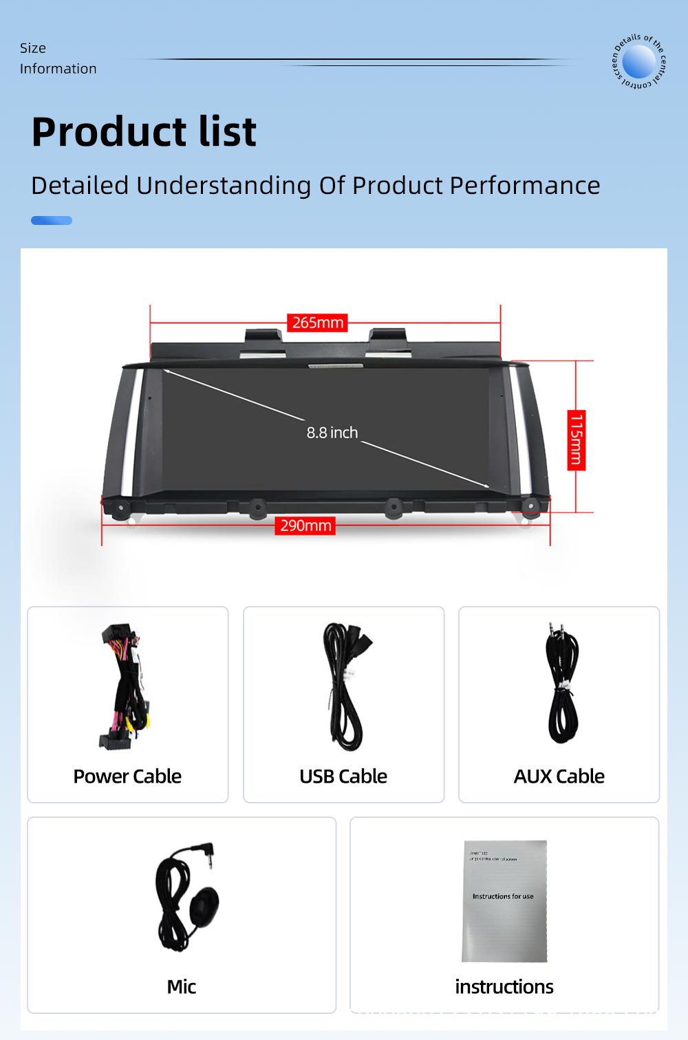Suitable for Bmw X3 F25 X4 F26 8.8inch Android Bluetooth Car Player Carplay Navigation One